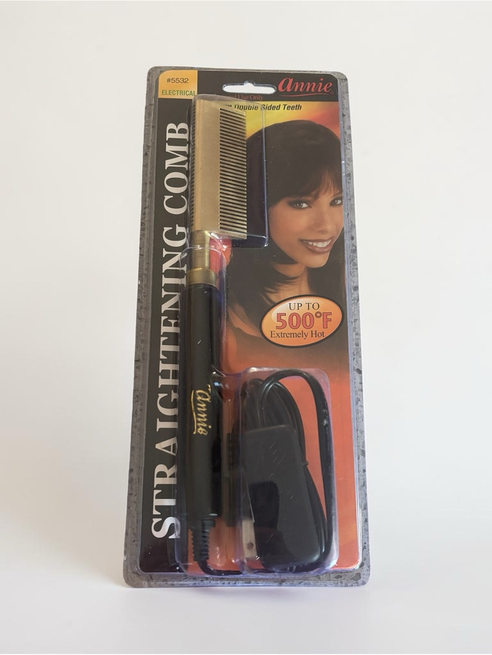 Annie Black and Gold Straightening Comb